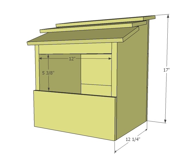 nesting box size