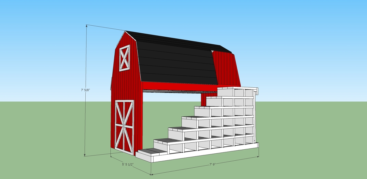 barn bunk bed