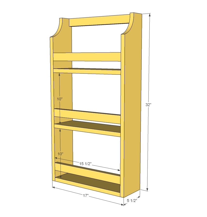 wall shelf dimensions