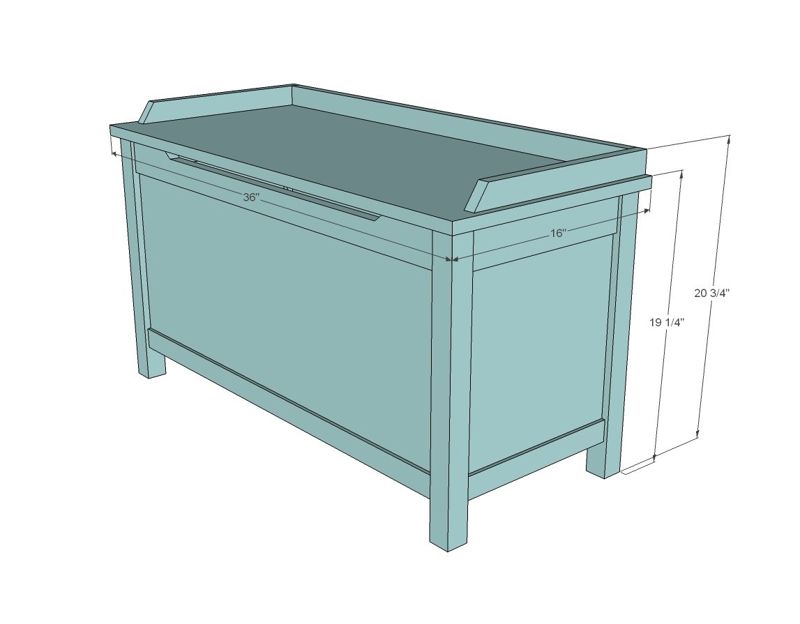 how to build a toy box with 2x4