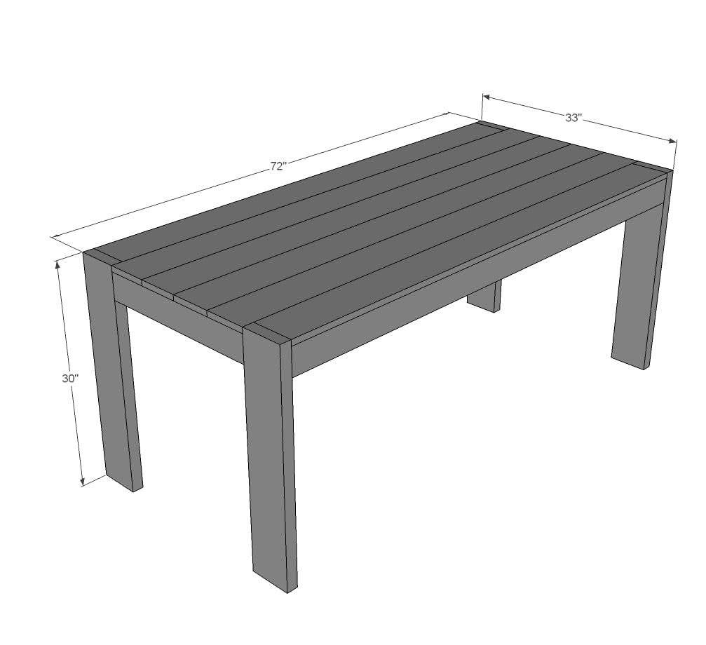 modern farm table plans