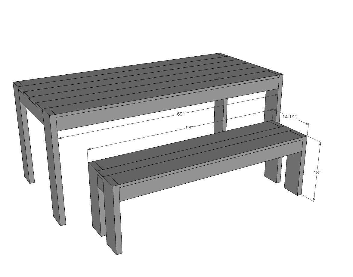 modern farm table plans