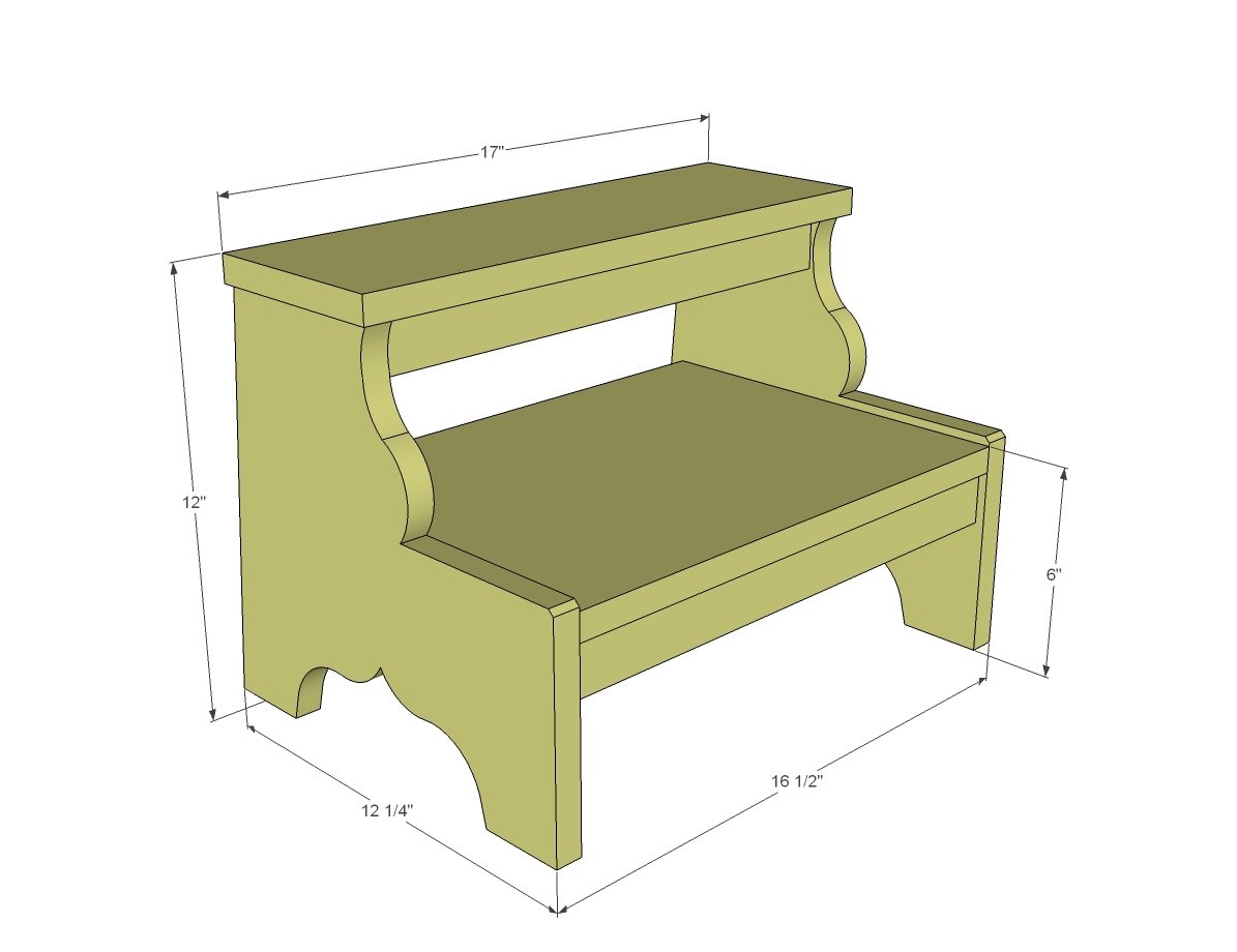 Simple wood step stool plans Neas job