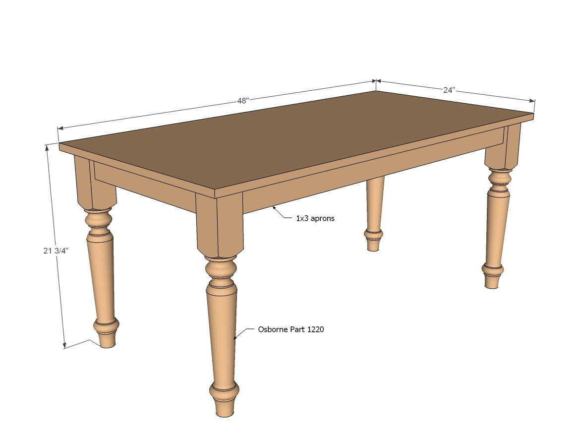 simple farmhouse play table