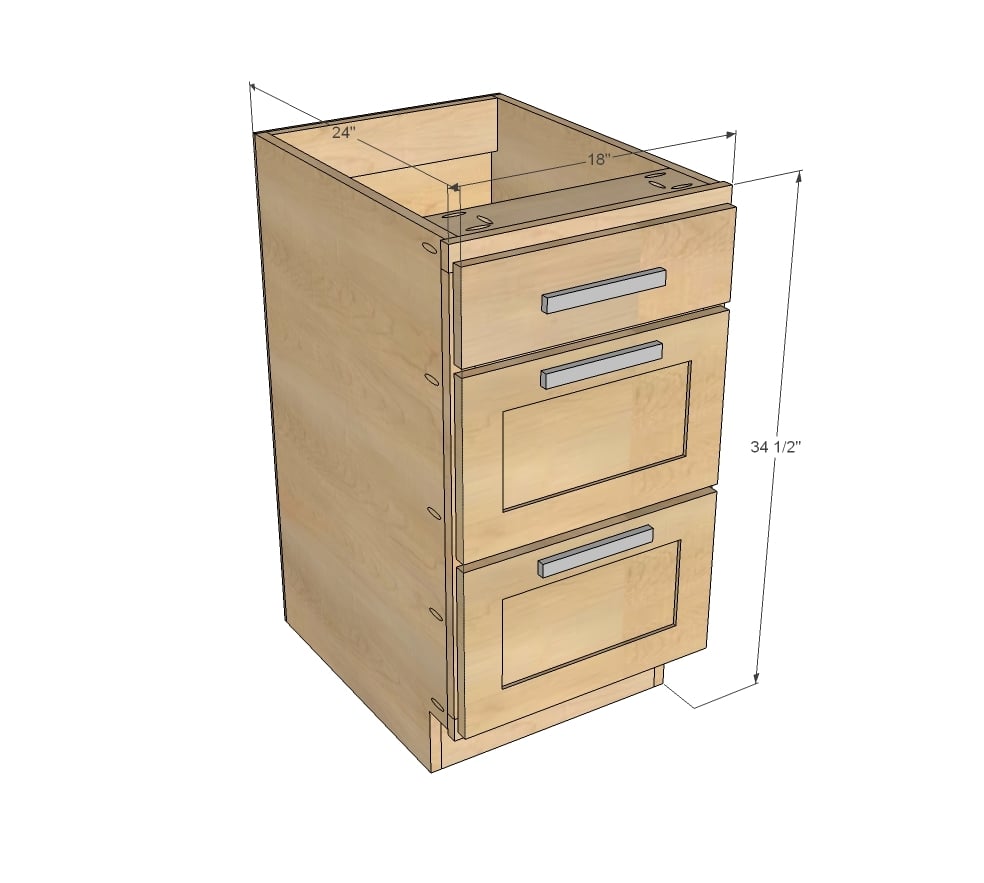 How to Build Drawer Base Cabinets - Houseful of Handmade