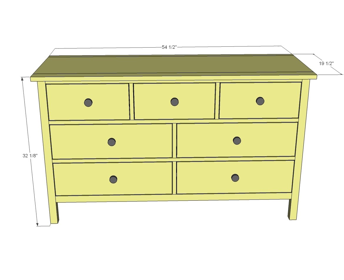 Extra Wide Dresser Plans