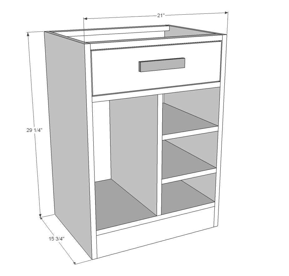 CPU Base Cabinet for Desk featured on HGTV Saving Alaska | Ana White