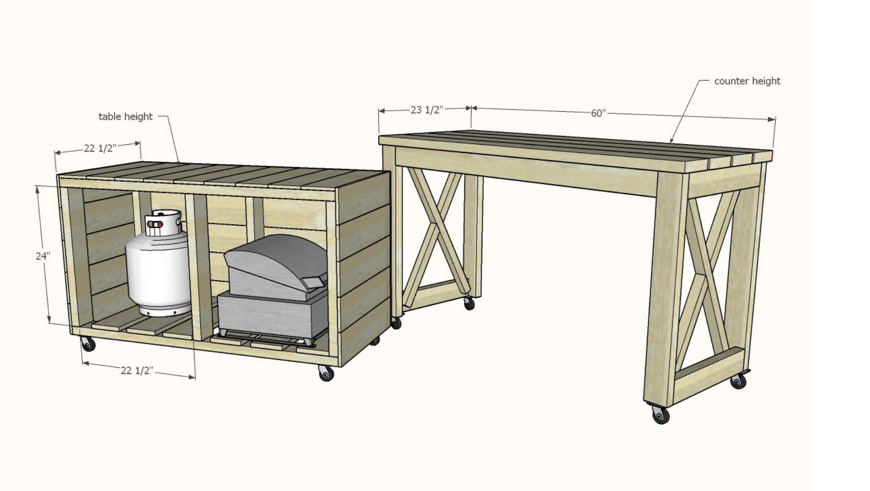 nesting grill station plans