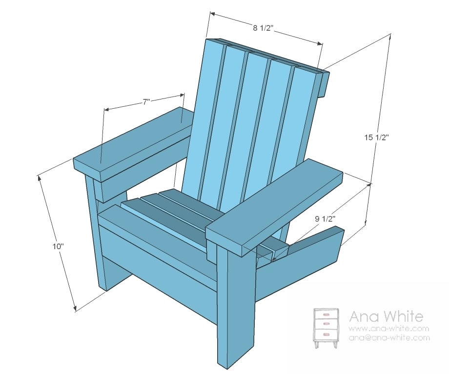 doll adirondack chair plans