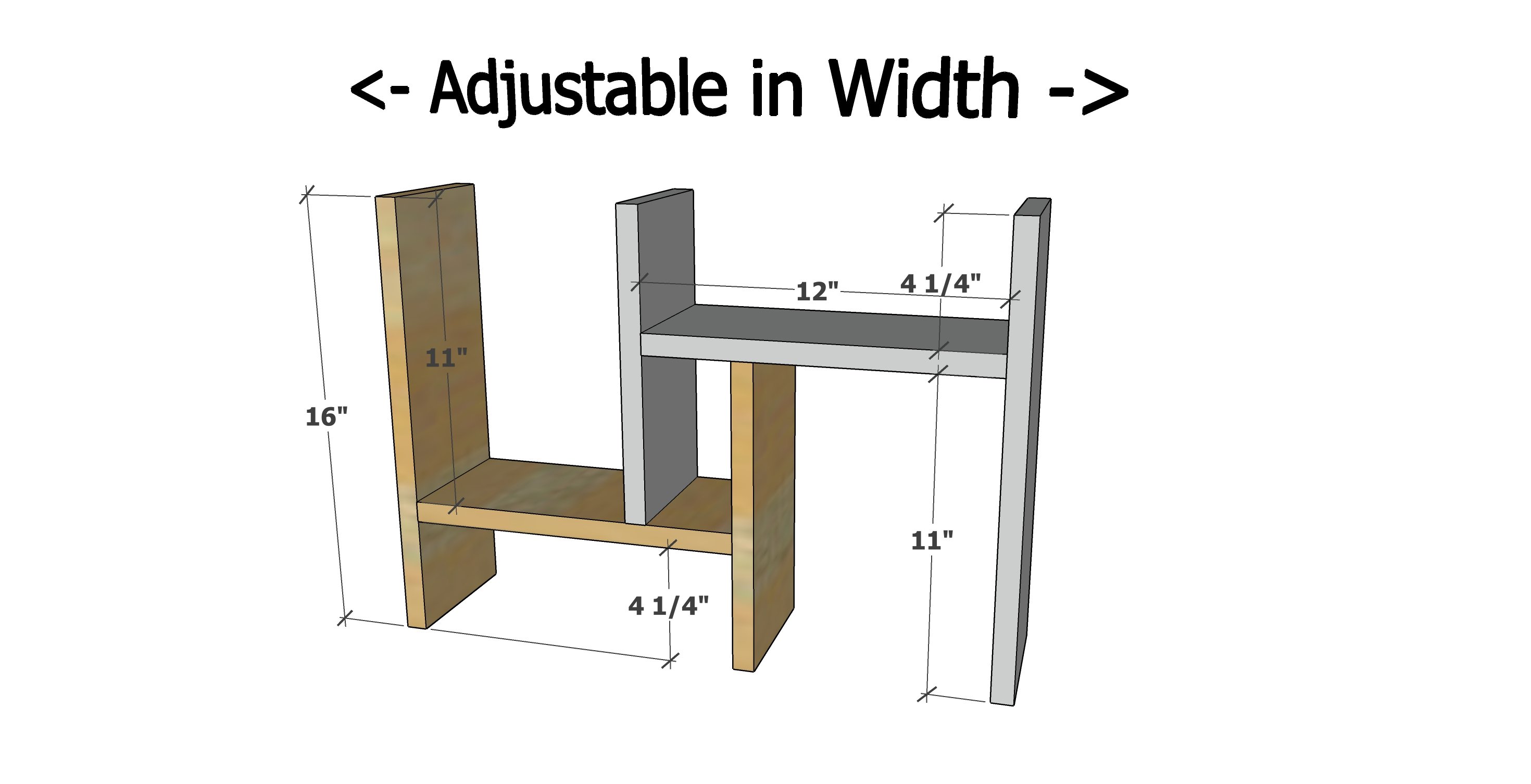 adjustable desktop organizer