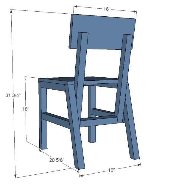 Ana white dining deals chair