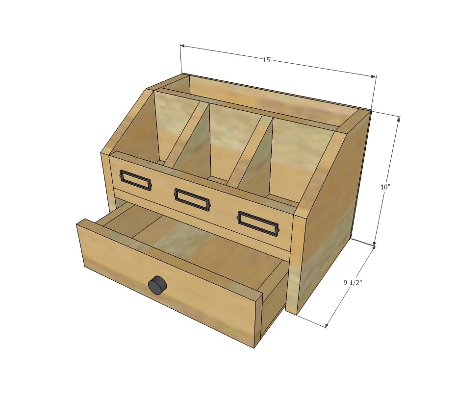 desktop organizer plan