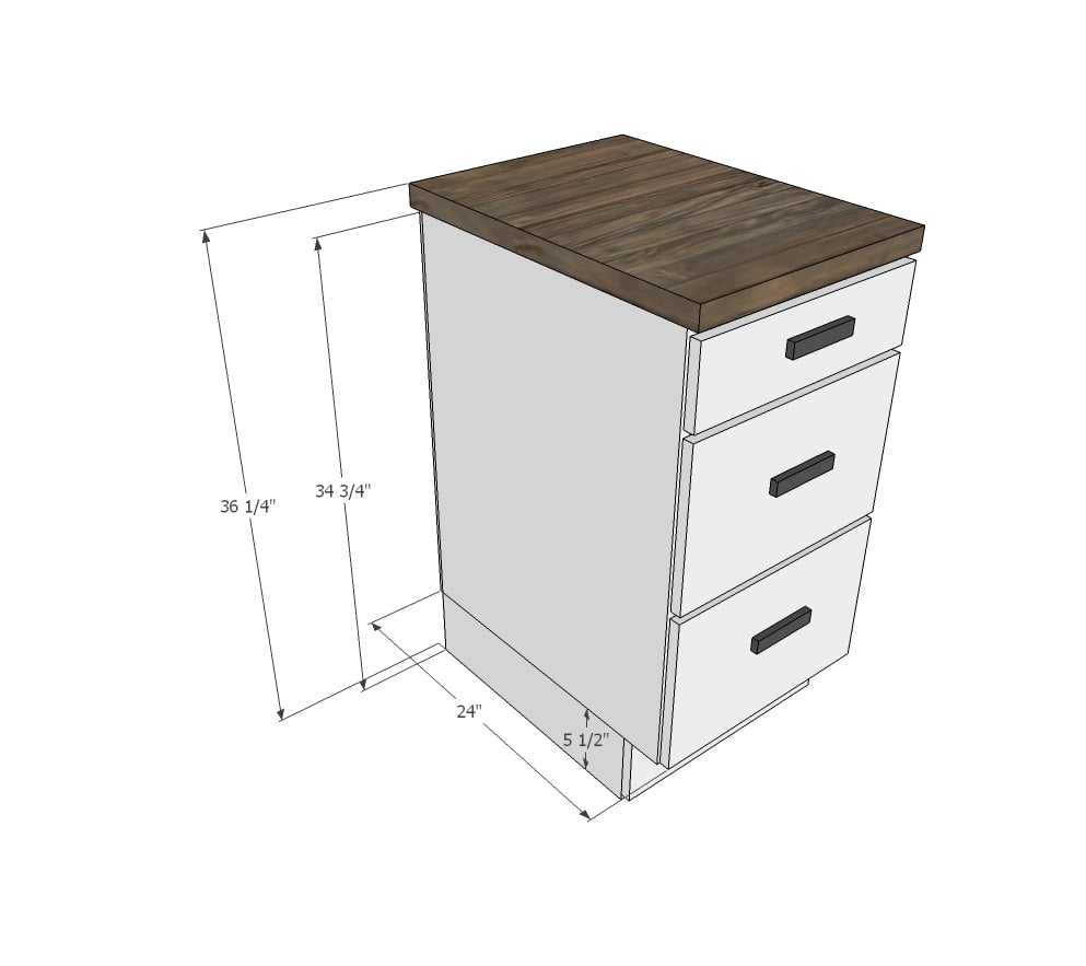 Tiny House Kitchen Cabinet Base Plan Ana White