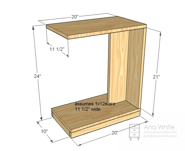 Rolling C End Table Or Sofa Ana