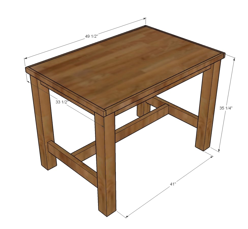 counter height farm table