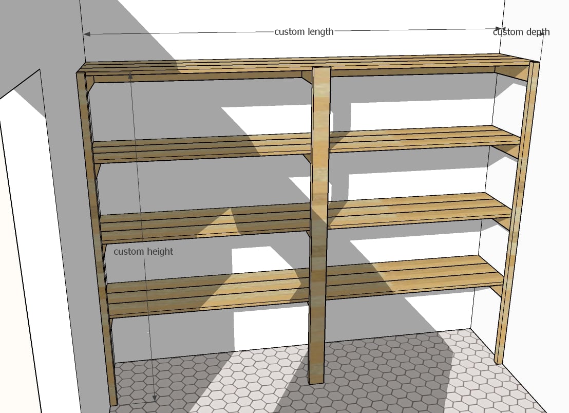 2x4 Storage Shelving | Ana White