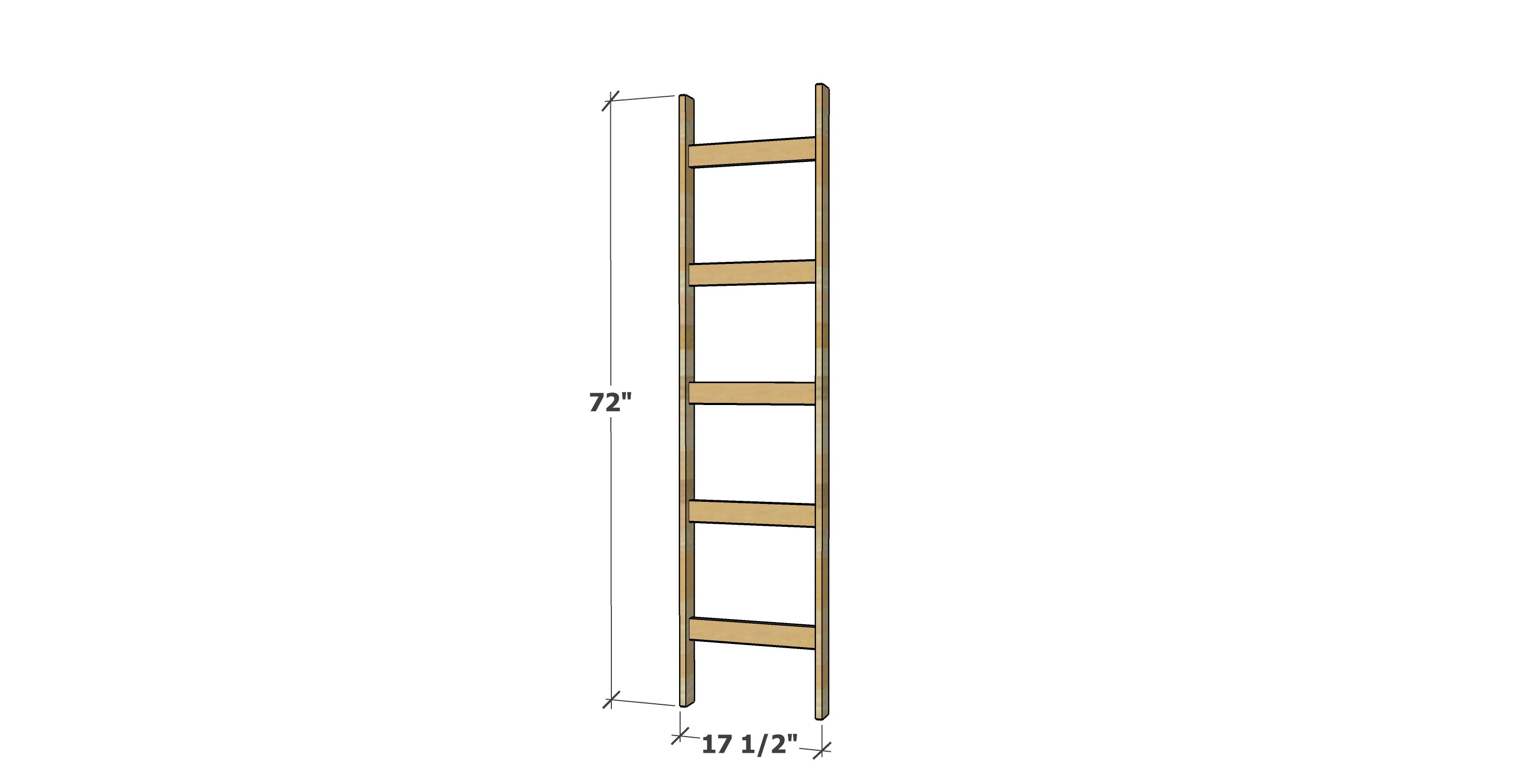 blanket ladder dimensions
