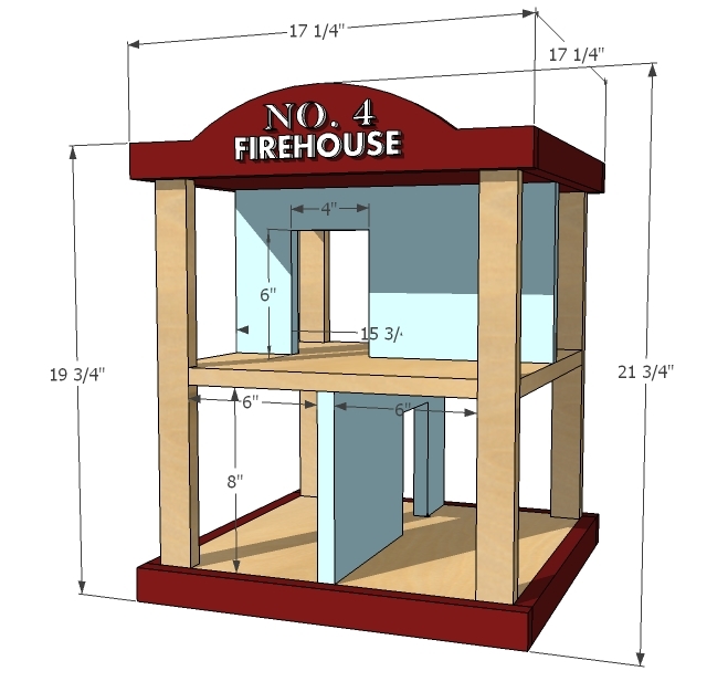 firehouse play set wood diy