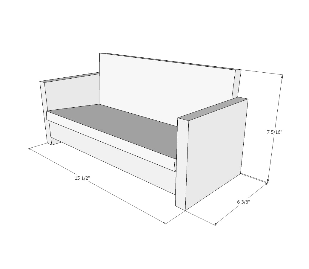 American girl doll sofa plans