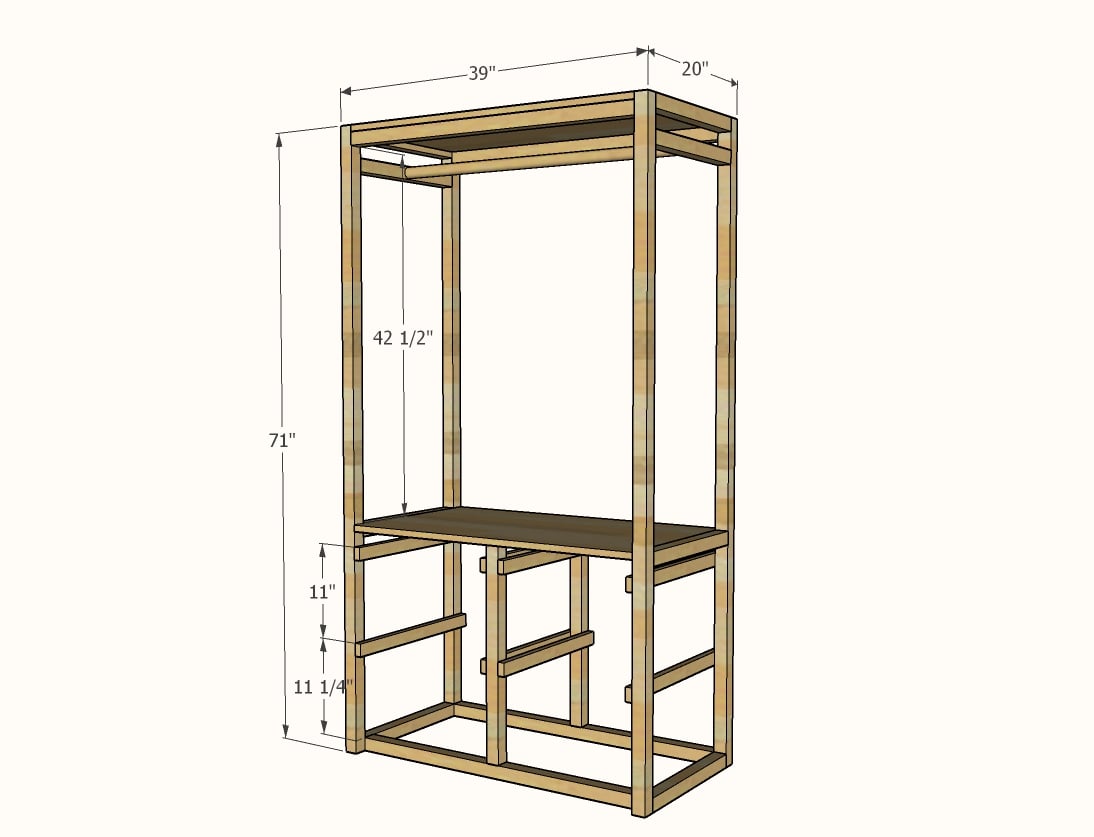 Dimensions for Landry Basket Tower