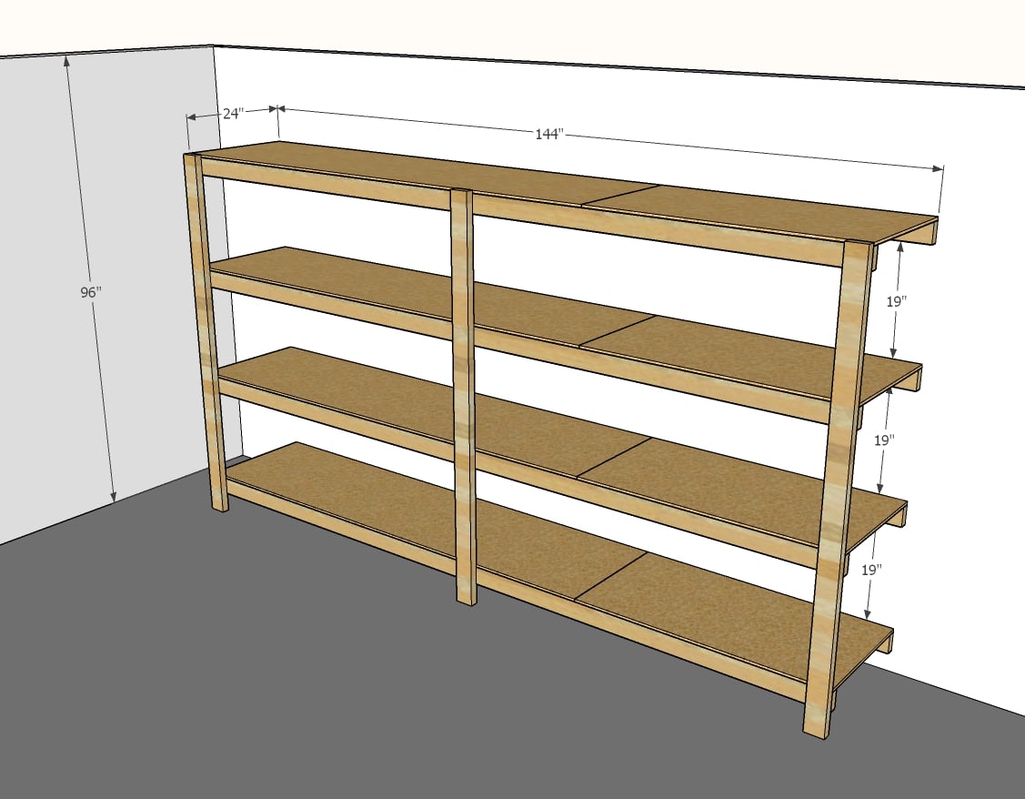 How To Build Garage Shelves