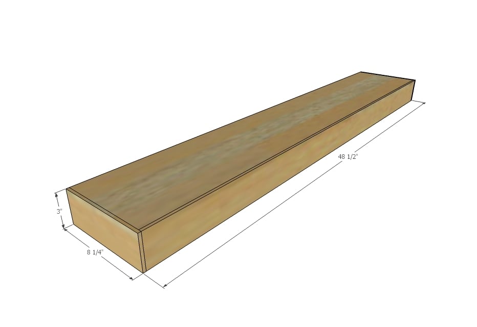 Modern Floating Shelf Ana White Modern Floating Shelf Ana White