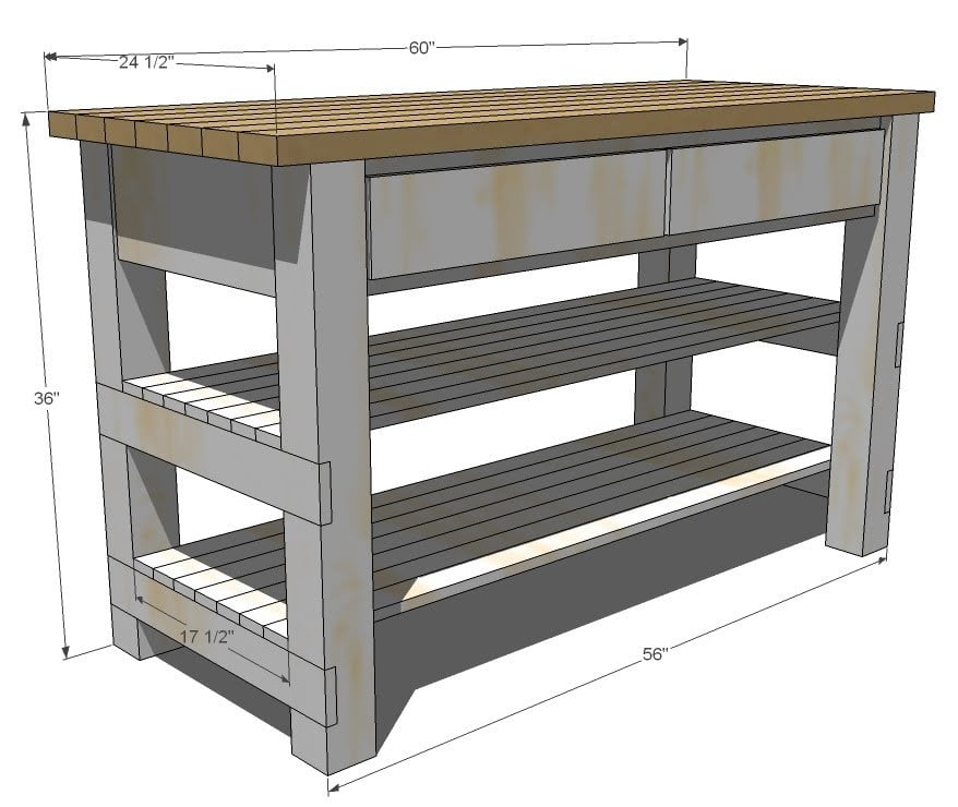 Build Michaela's Kitchen Island