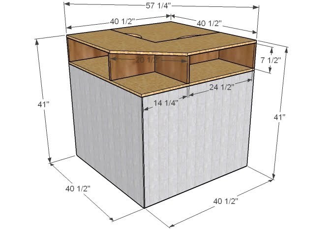 l shaped twin beds with corner unit