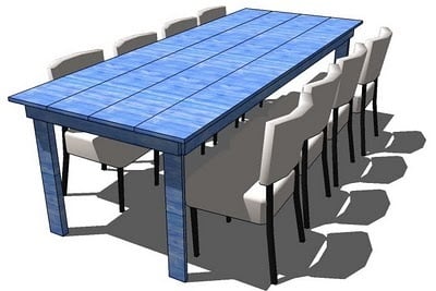 dimensions for table