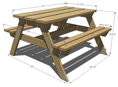 Preschool Picnic Table Ana White