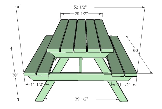 Picnic Table Plans | Ana White