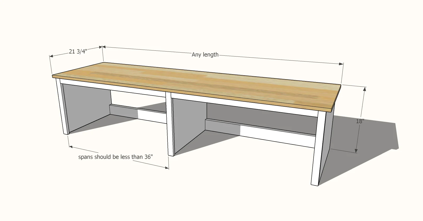 mudroom bench dimensions