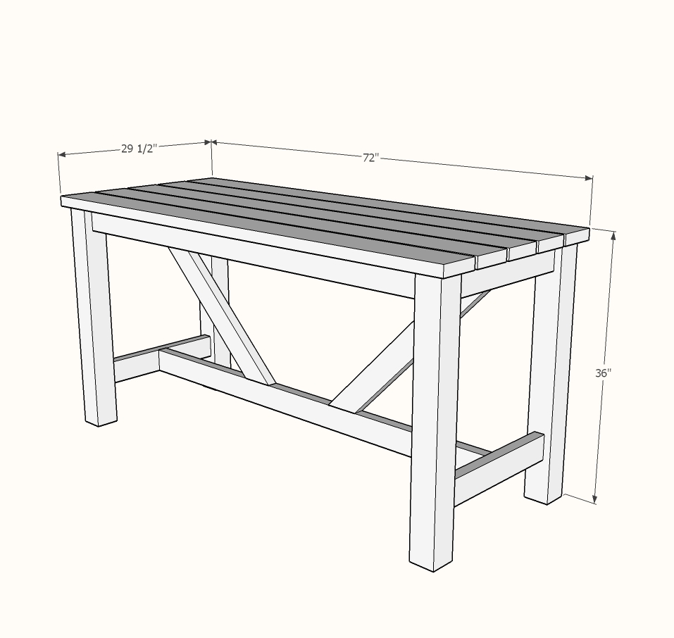 diy outdoor bar table plans