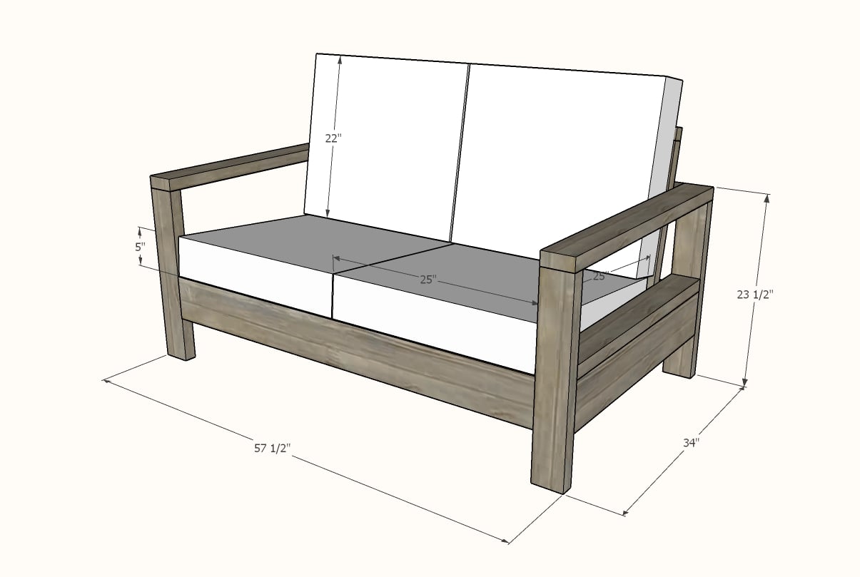 suitable for 25" x 25" x 5" deep seat cushions