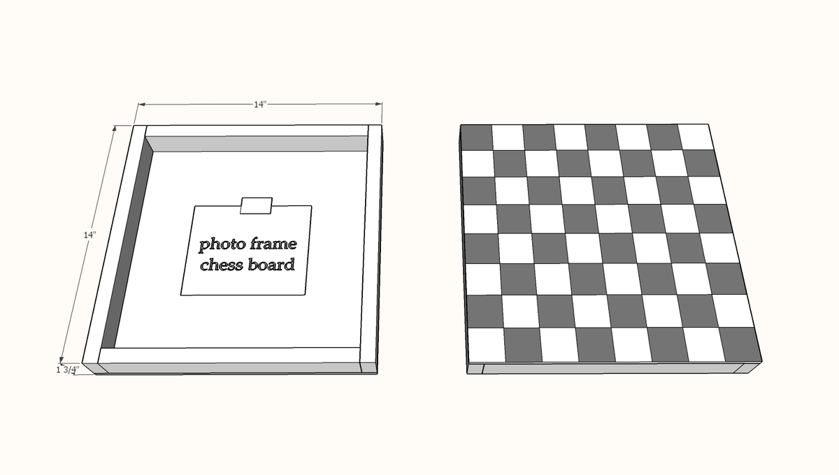 dimensions for chess board