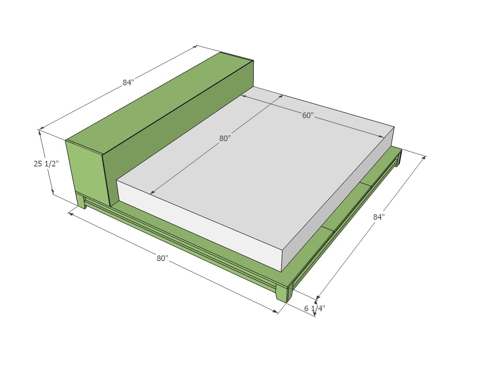 diy teen platform bed plans