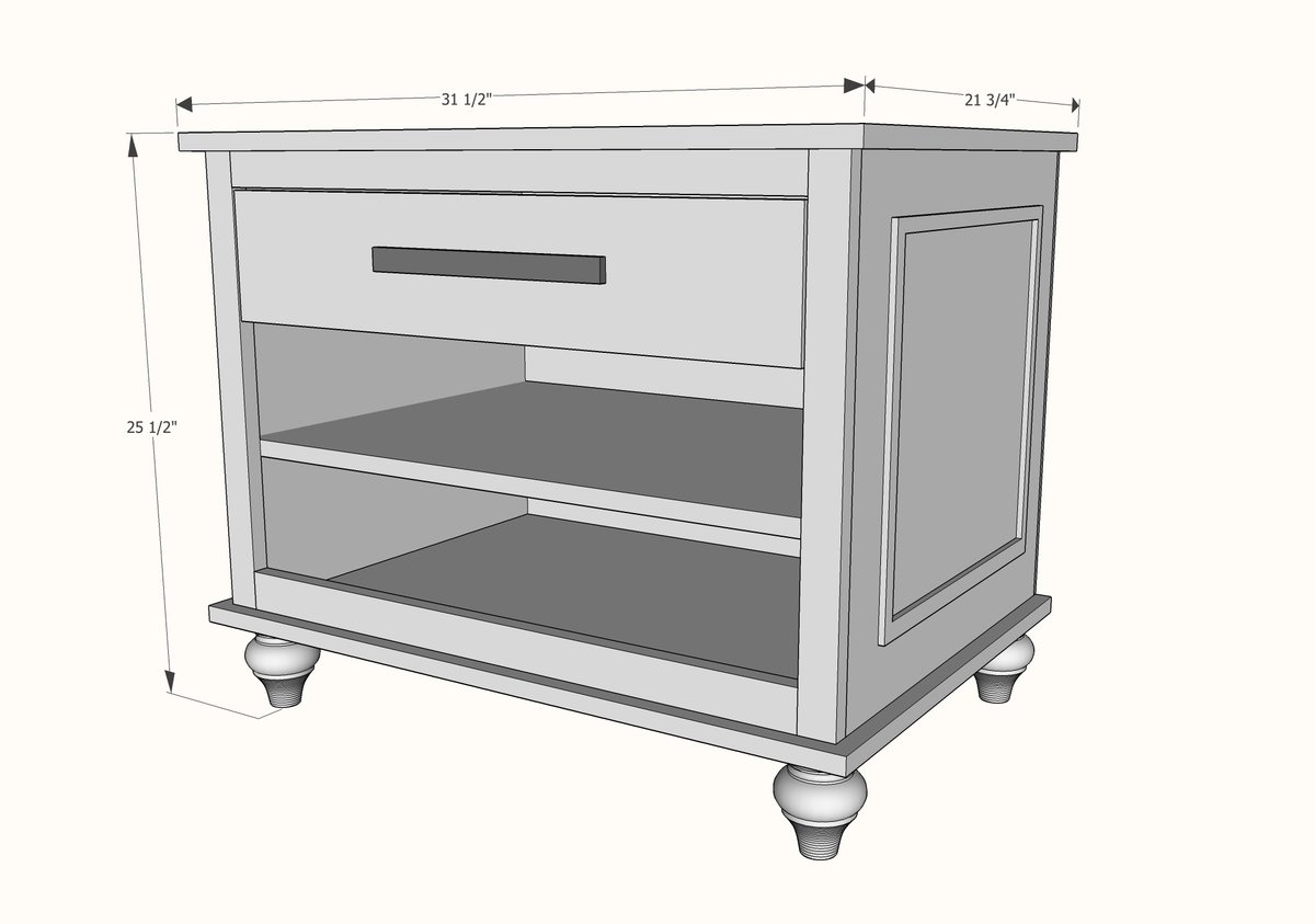 free printer cabinet plans