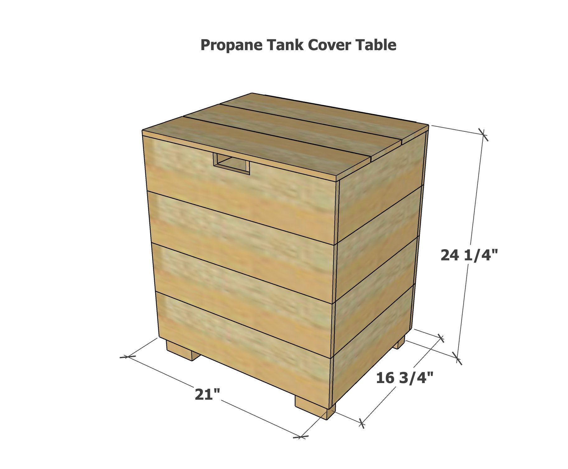 propane tank holder dimensions