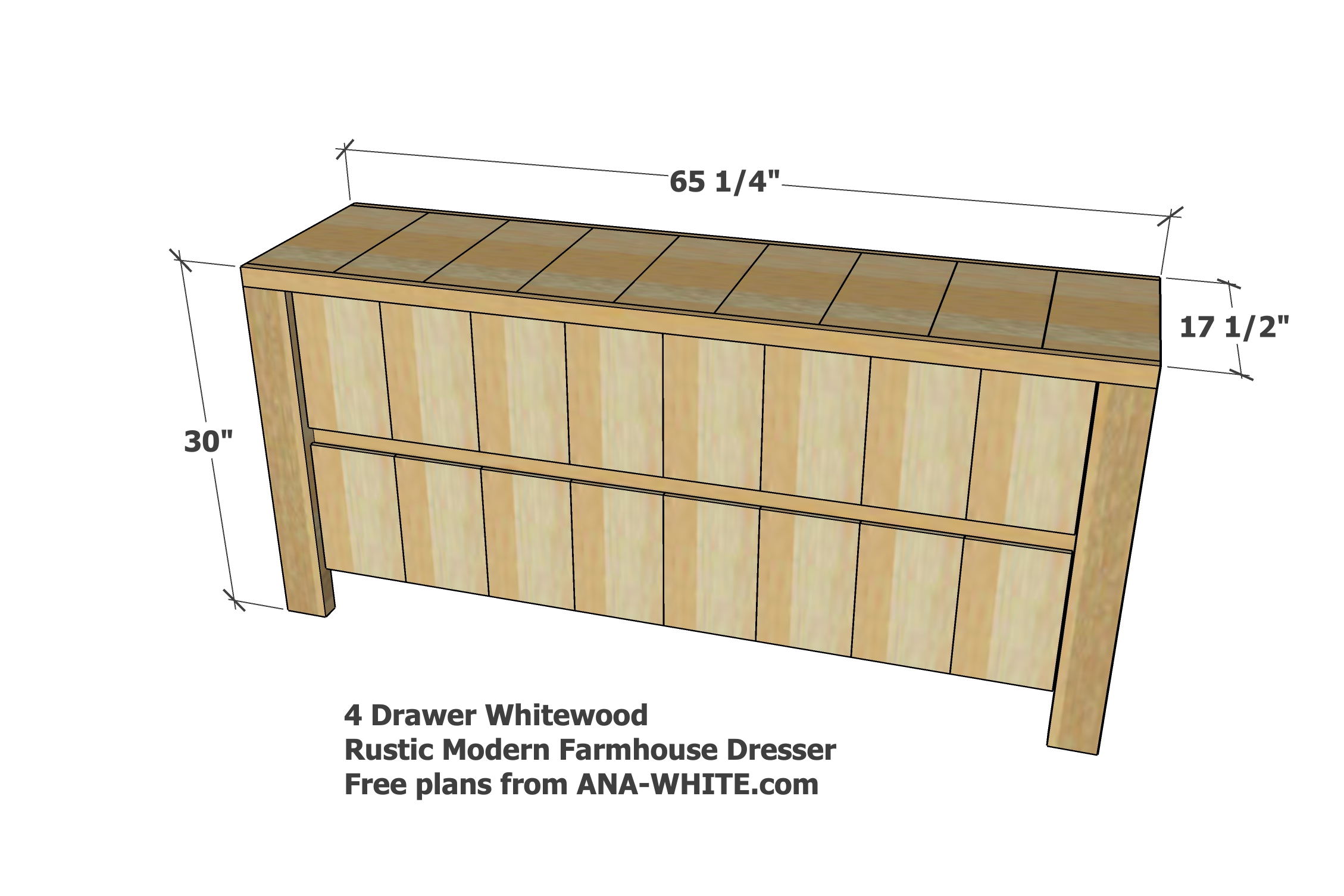 dimensions for rustic modern farmhouse dresser