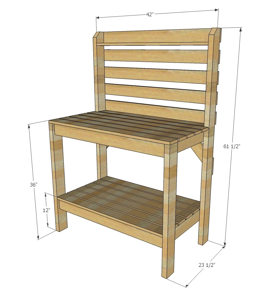 Potting Bench Plans 