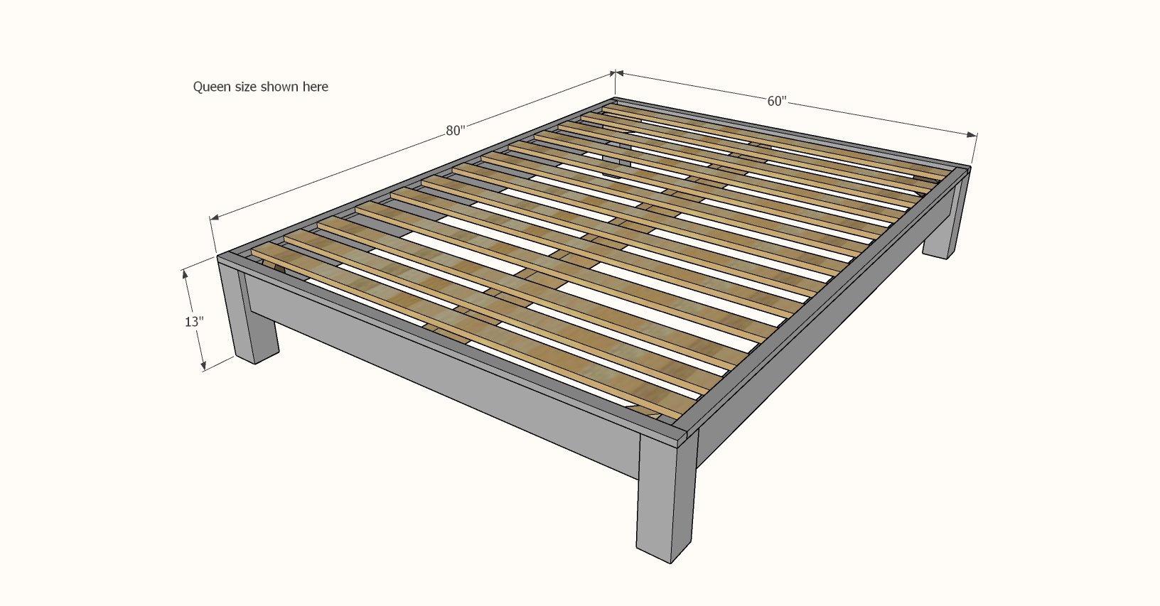 bed frame dimensions