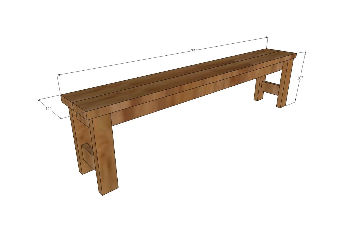 Beginner Farm Table Benches (2 Tools + $20 in Lumber 