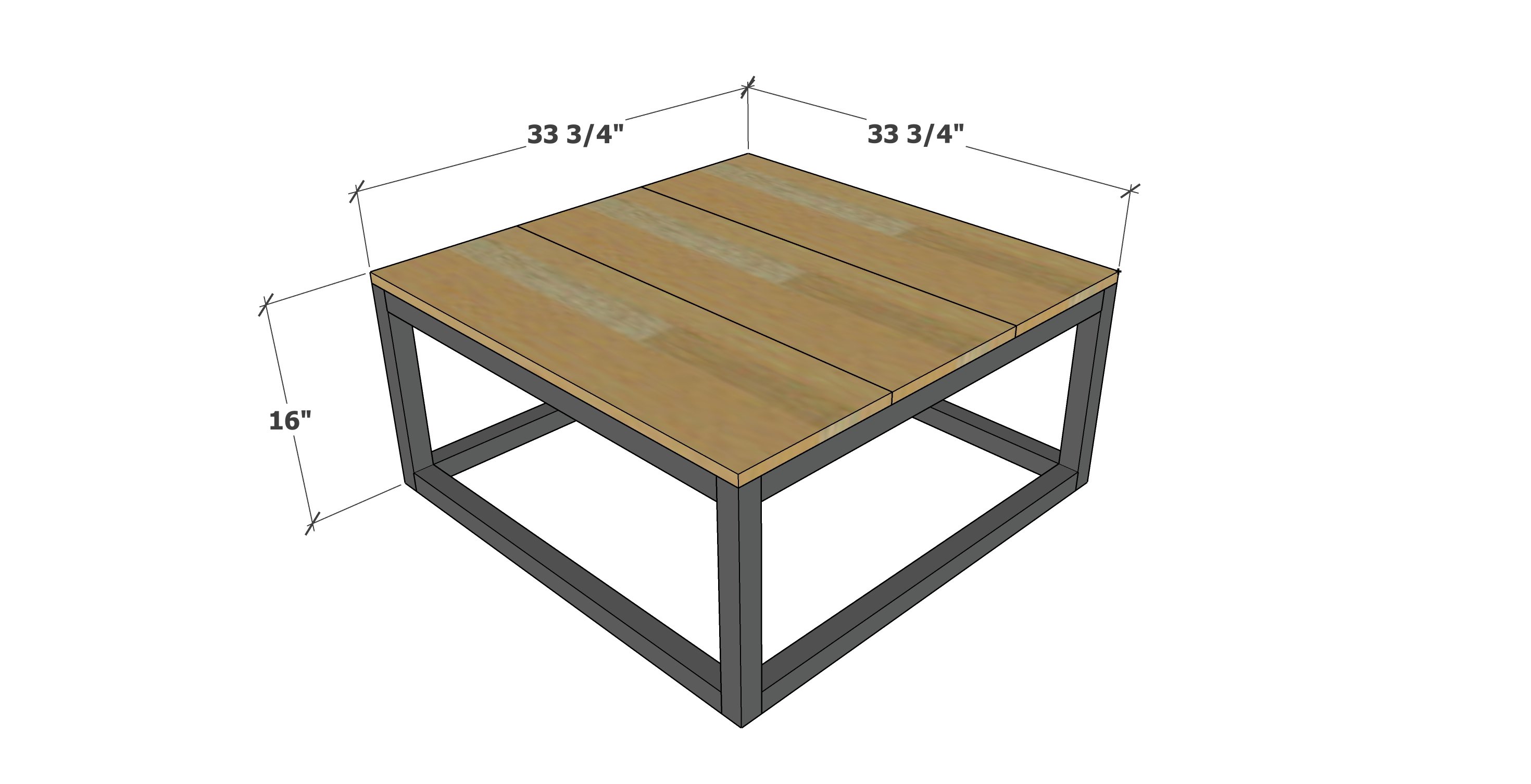 square coffee table plans