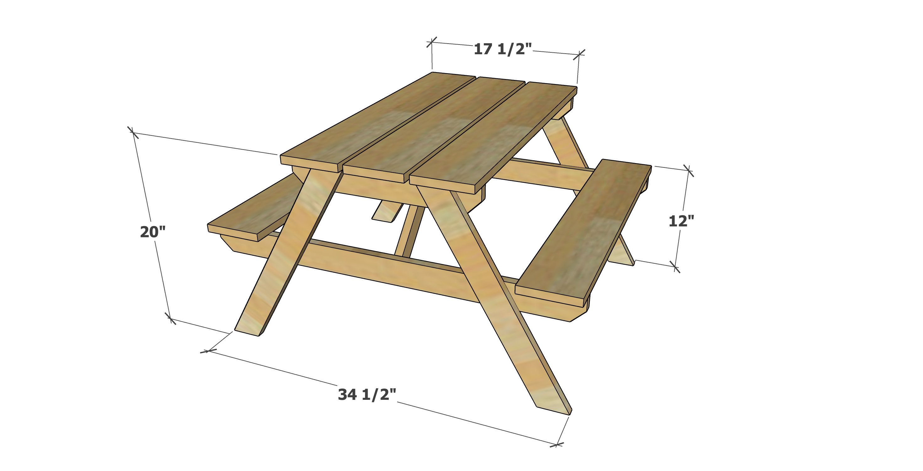 kids picnic table plans