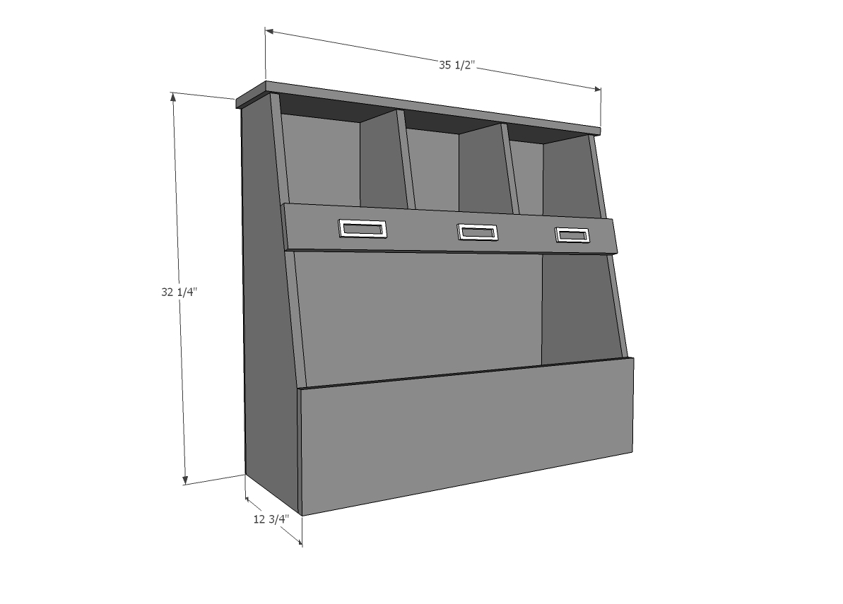 toy box bookshelf plans