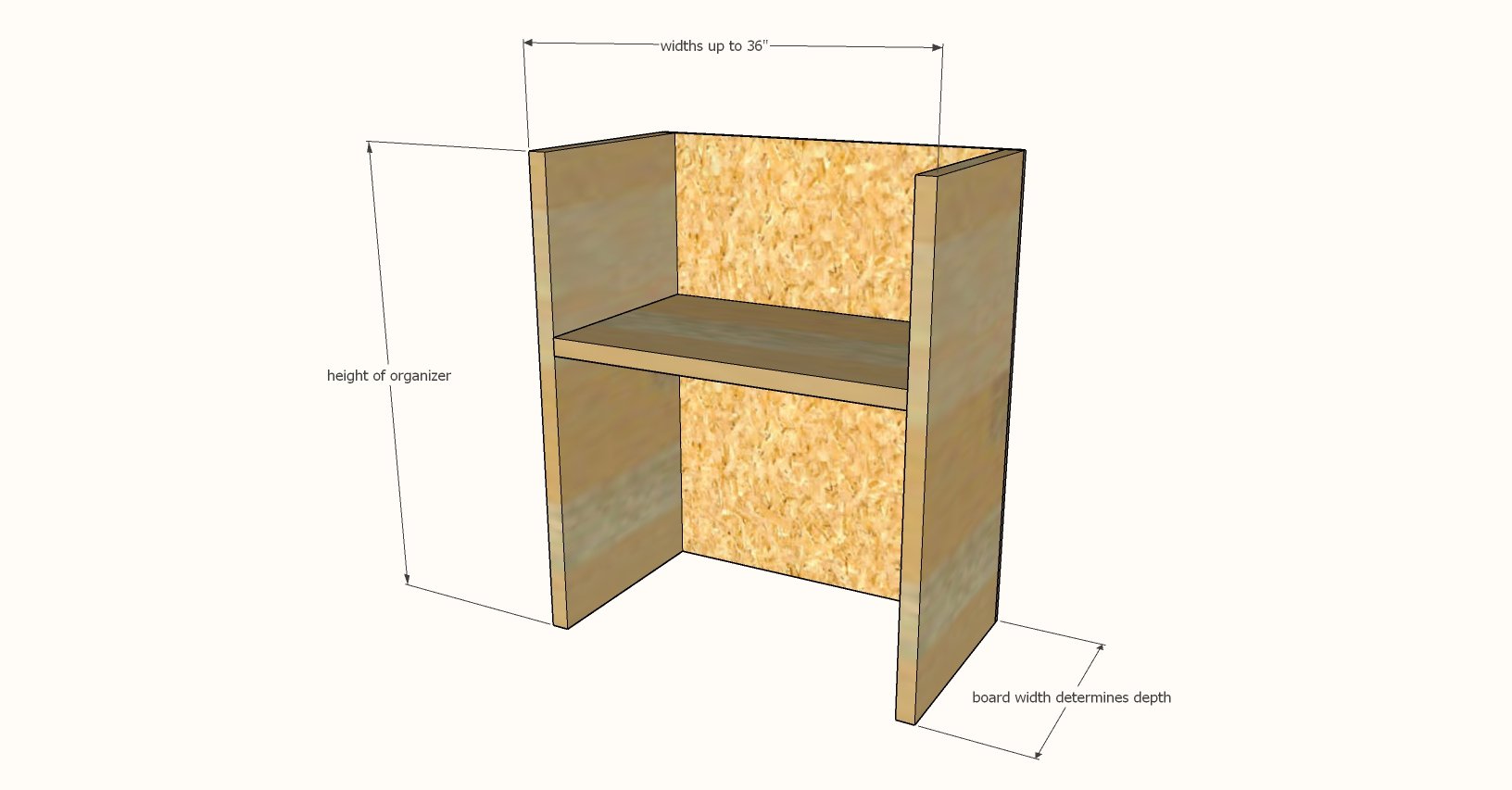 under sink storage organizer dimensions