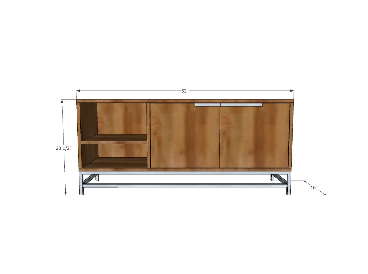 dimensions for console table