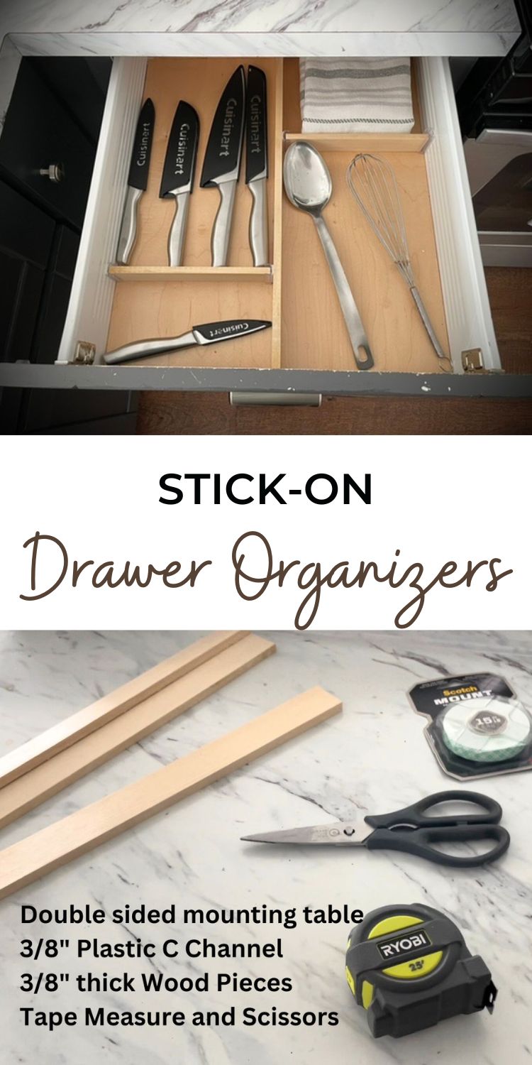 Stick-On Drawer Organizers - Cheap, Quick and Easy!