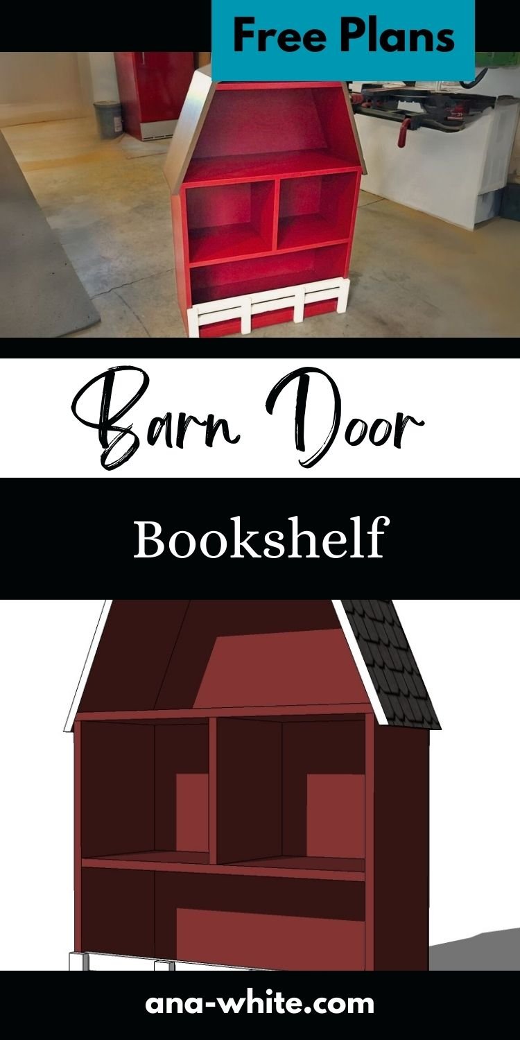 Barn Shaped Bookshelf