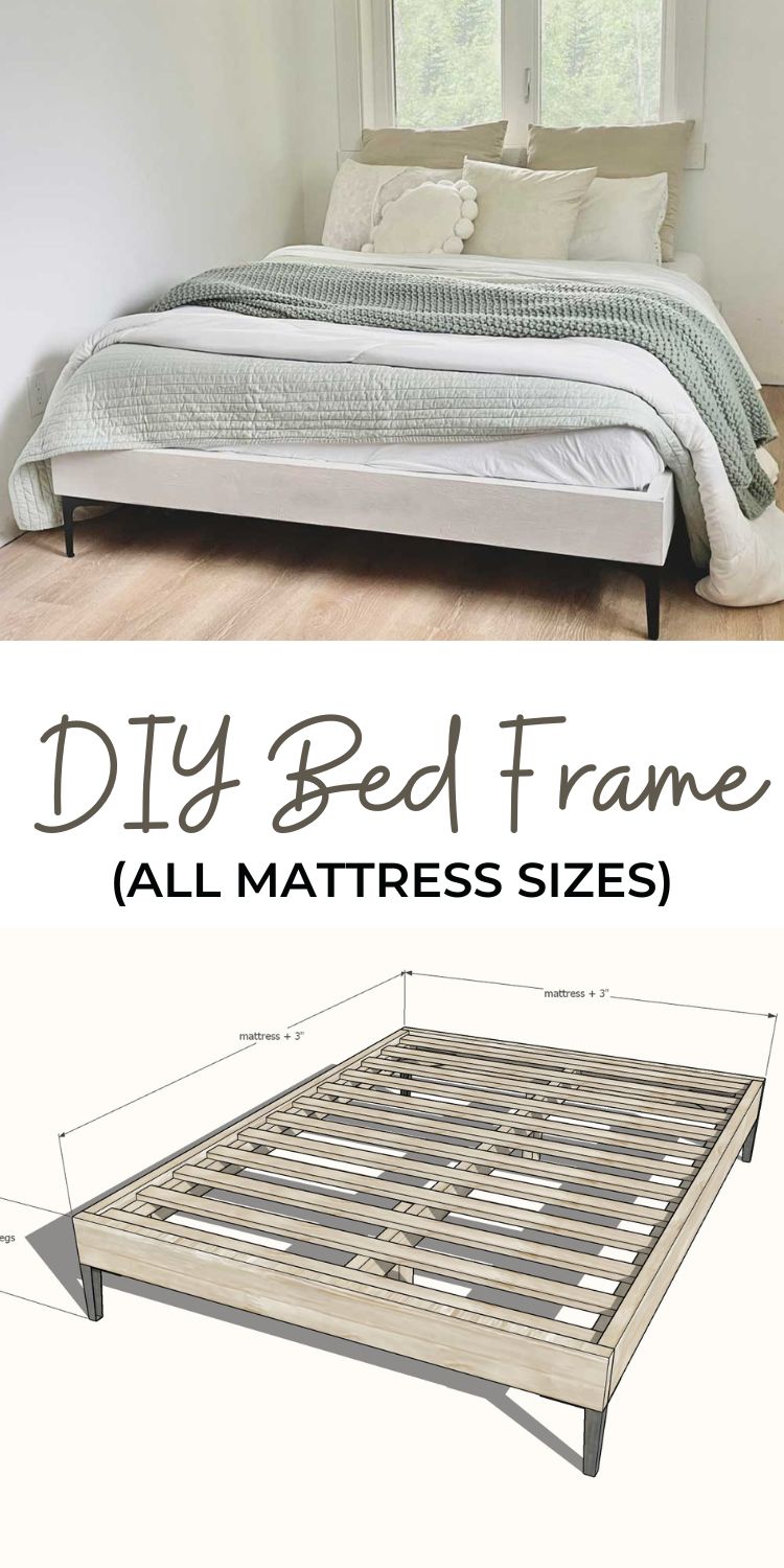 "Just Add Legs" DIY Bed Frame (All Mattress Sizes)